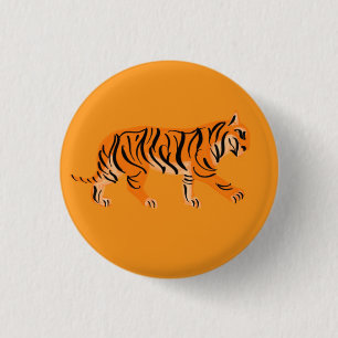 Bóton Redondo 2.54cm Botão Tigre