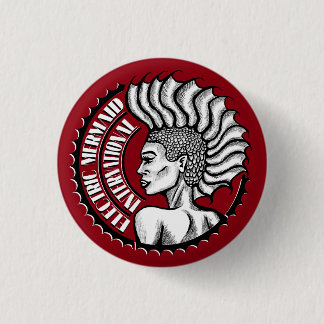 Bóton Redondo 2.54cm Botão vermelho internacional da sereia elétrica