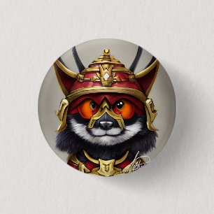 Bóton Redondo 2.54cm botão vermelho panda do solteiro guerreiro