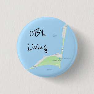 Bóton Redondo 2.54cm Botão vivo do mapa de OBX