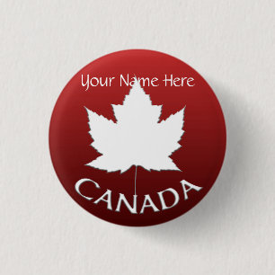 Bóton Redondo 2.54cm Botões Canadá Botões Personalizados de Folha de