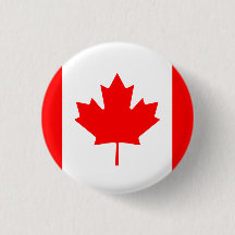 Botões canadenses do pinback da bandeira