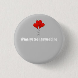 Bóton Redondo 2.54cm Botões de casamento customizáveis completos -