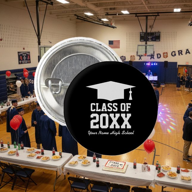 Bóton Redondo 2.54cm Botões pequenos para pinos de festa de formatura p (graduation party buttons)