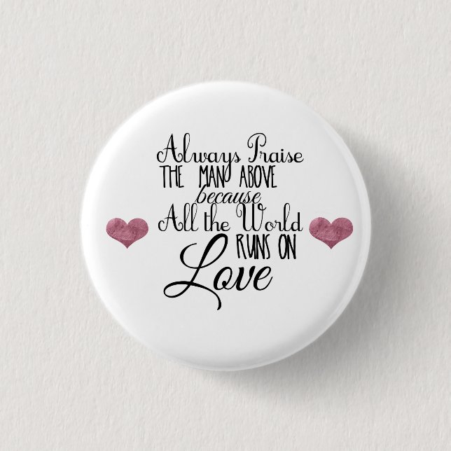 Bóton Redondo 2.54cm botões religiosos do provérbio (Frente)