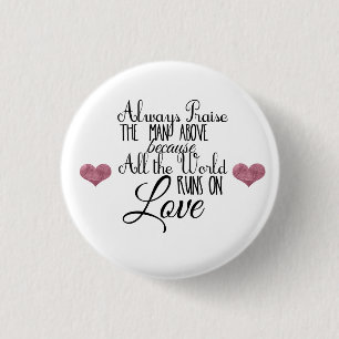 Bóton Redondo 2.54cm botões religiosos do provérbio