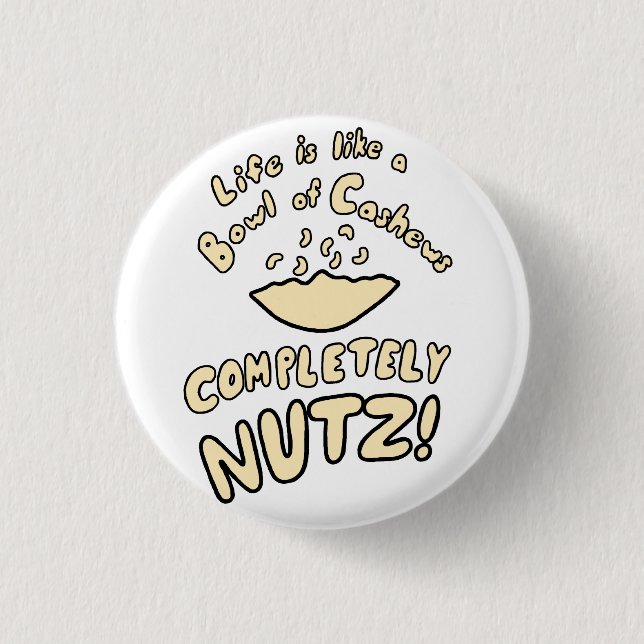 Bóton Redondo 2.54cm Bowl de Cashews (Frente)