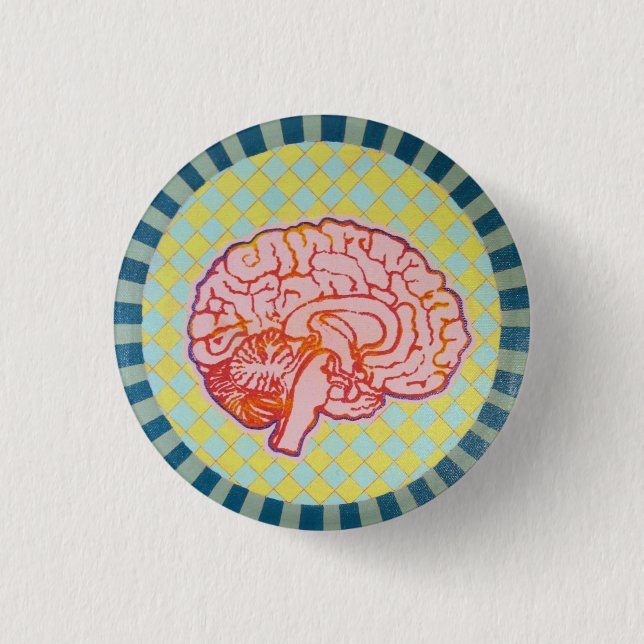 Bóton Redondo 2.54cm brainiac (Frente)