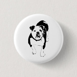Bóton Redondo 2.54cm Brave Dot, Insígnia Bulldog