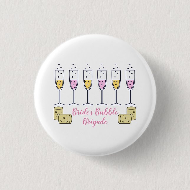 Bóton Redondo 2.54cm Brigada da Noiva (Frente)