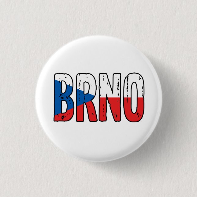 Bóton Redondo 2.54cm Brno República Checa (Frente)