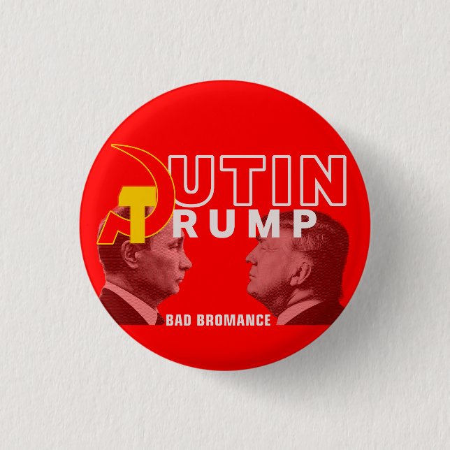 Bóton Redondo 2.54cm Bromance mau (Frente)