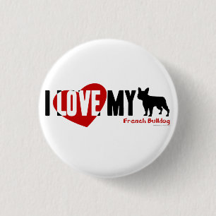 Bóton Redondo 2.54cm Buldogue Francês