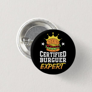Bóton Redondo 2.54cm Burger Especialista em Hamburger certificado hambu