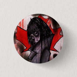 Bóton Redondo 2.54cm Burnin abaixo da casa branca