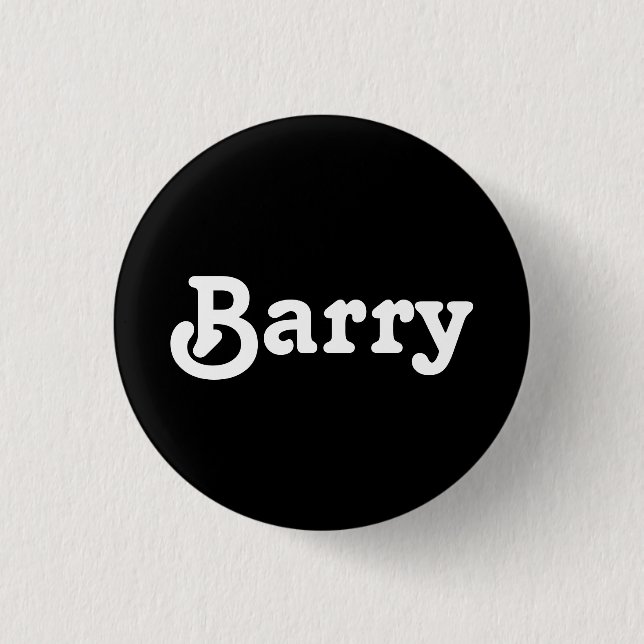 Bóton Redondo 2.54cm Button Barry (Frente)