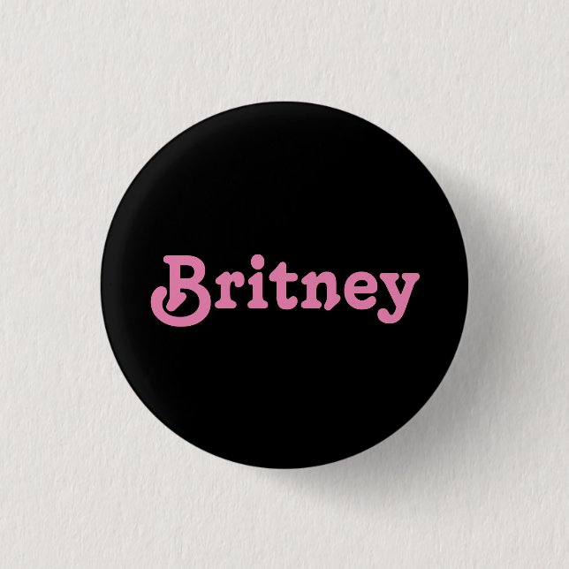 Bóton Redondo 2.54cm Button Britney (Frente)