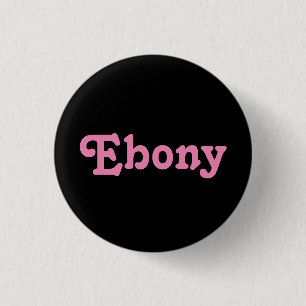 Bóton Redondo 2.54cm Button Ebony
