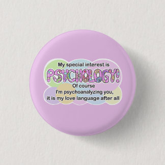 Bóton Redondo 2.54cm Button, Psychology Love Language (ADHD, Autistic)