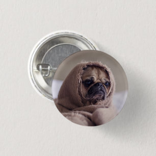Bóton Redondo 2.54cm Cachorro Engraçado num Cachorro
