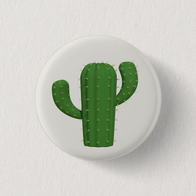 Bóton Redondo 2.54cm Cactus (Frente)