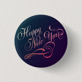 Bóton Redondo 2.54cm Calligraphic 2026 New Year Badge