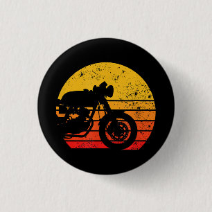 Bóton Redondo 2.54cm Camisa de motocicleta Vintage Retro T-Shirt para C