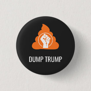 Bóton Redondo 2.54cm Camiseta DUMP TRUMP