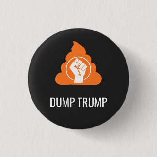 Bóton Redondo 2.54cm Camiseta DUMP TRUMP