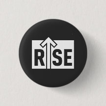 Camiseta Preta Limpa Tipográfica de Elevação Rise