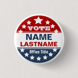 Bóton Redondo 2.54cm Campanha Personalizada