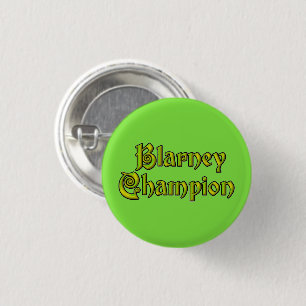 Bóton Redondo 2.54cm Campeão Blarney botão pequeno verde lima