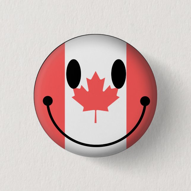 Bóton Redondo 2.54cm Canadá (Frente)