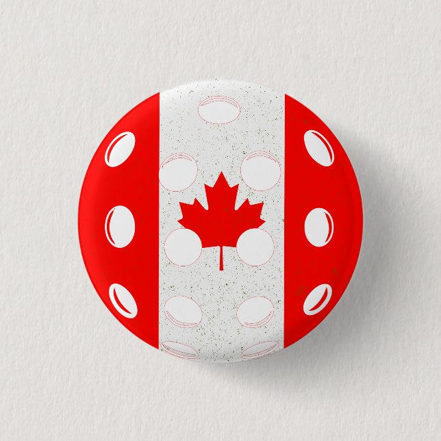 Bóton Redondo 2.54cm canadá de seleção (Frente)