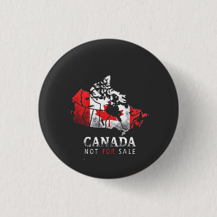 Bóton Redondo 2.54cm Canadá não é para vender a Engraçado Trump America