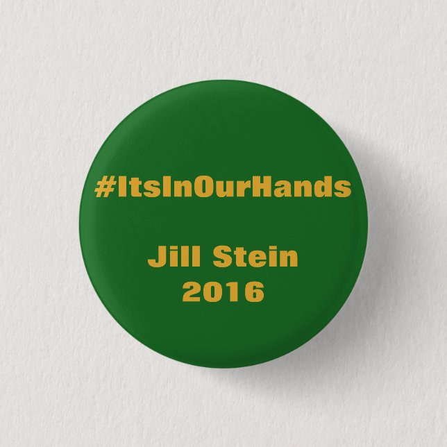 Bóton Redondo 2.54cm Caneca de cerveja 2016 de Jill dos #ItsInOurHands (Frente)