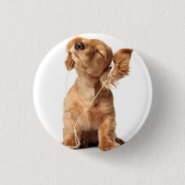Bóton Redondo 2.54cm cão (Frente)