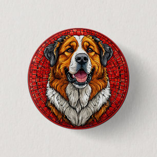 Bóton Redondo 2.54cm Cão São Bernardo