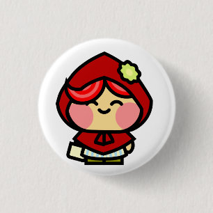 Bóton Redondo 2.54cm Capa de equitação vermelha de Pookah