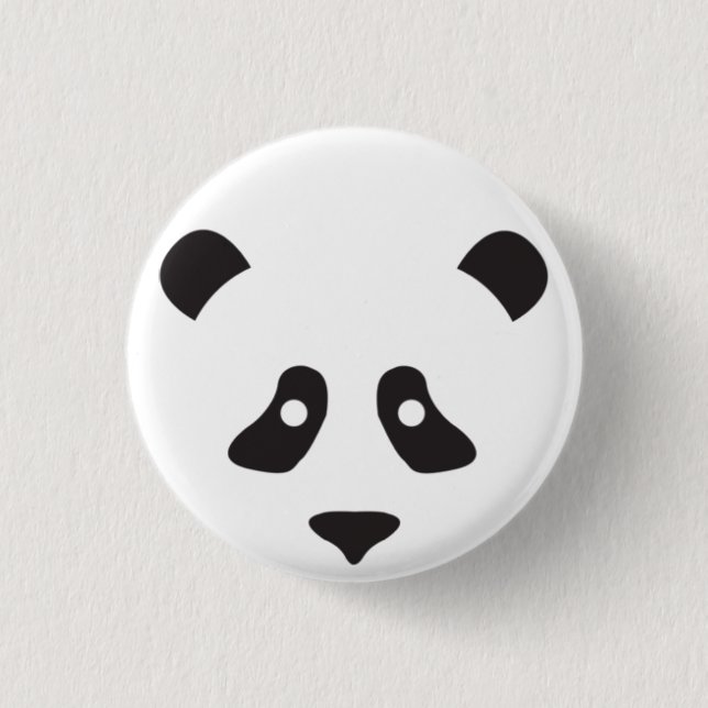 Bóton Redondo 2.54cm Cara da panda (Frente)
