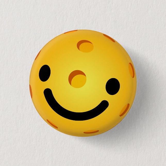 Bóton Redondo 2.54cm Cara do botão de Pickleball mini (Frente)