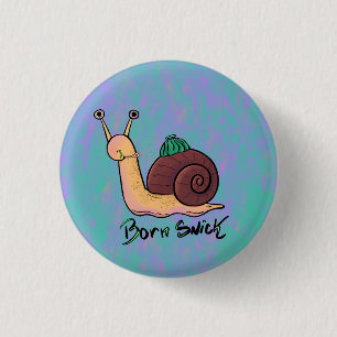 Bóton Redondo 2.54cm Caracol 'Born Snick' Pun