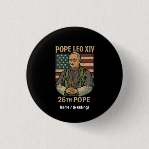 Bóton Redondo 2.54cm Cardeal Robert Impede Pope Eleito Leo XIV