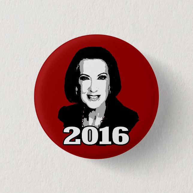 BÓTON REDONDO 2.54CM CARLY FIORINA 2016 CANDIDATO (Frente)