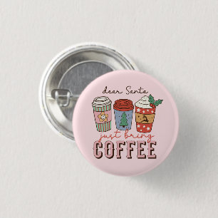 Bóton Redondo 2.54cm Caros Papais noeis   Festa de Natal