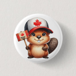 Bóton Redondo 2.54cm Castor Canadiano Nunca 51