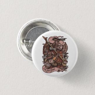 Bóton Redondo 2.54cm Cat Knight vintage impressão
