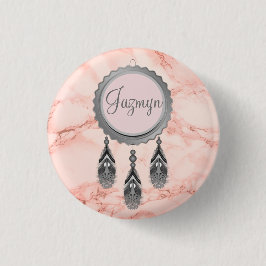 Bóton Redondo 2.54cm Catador de Sondas de Cinzas Elegantes em Mármore R