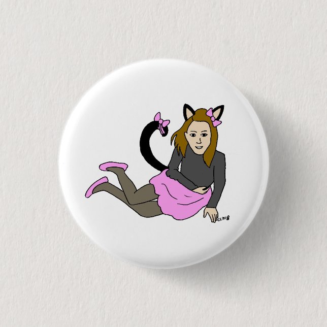 Bóton Redondo 2.54cm catadora (Frente)