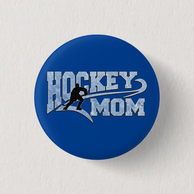 Bóton Redondo 2.54cm Cauda Atlética de Mãe de Hockey (Frente)